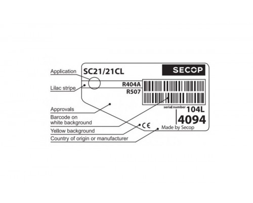Компрессор Secop SC 21 CL (R-404) (W при -23.3° 906Вт) низкотемпературный Компрессор Secop SC 21 CL (R-404) (W при -23.3° 906Вт) низкотемпературный