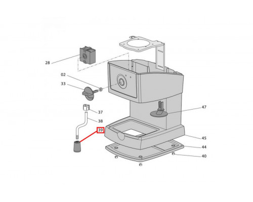Насадка-капучинатор кофеварки Delonghi 535789 Насадка-капучинатор кофеварки Delonghi 535789