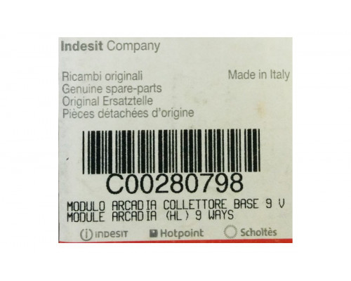 Электронный модуль indesit ARCADIA 280798 зам. 272261 Электронный модуль indesit ARCADIA 280798 зам. 272261