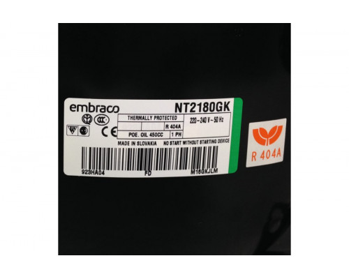 Компрессор Embraco NT 2180 GK (R-404) (W при -23.3° 980Вт) Indesit C00375356 низкотемпературный Компрессор Embraco NT 2180 GK (R-404) (W при -23.3° 980Вт) Indesit C00375356 низкотемпературный