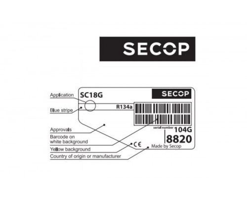 Компрессор Secop SC 18 G (R-134) (W при -23.3° 392Вт) (W при +7.2° 1645Вт) универсальный Компрессор Secop SC 18 G (R-134) (W при -23.3° 392Вт) (W при +7.2° 1645Вт) универсальный
