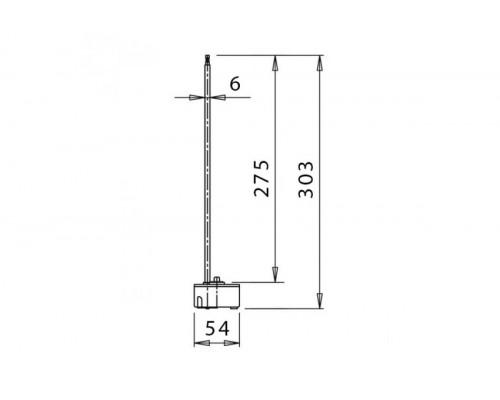 Термостат Unival RT-WH11 (L275, 20-80C, 20A) с флажком и биполярной защитой Италия Термостат Unival RT-WH11 (L275, 20-80C, 20A) с флажком и биполярной защитой Италия