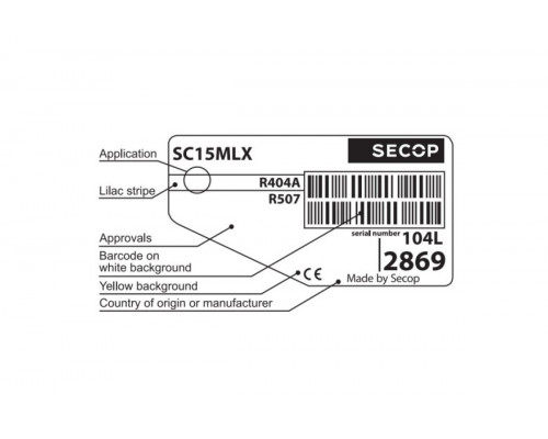 Компрессор Secop SC 15 MLX (R-404) (W при +7,2° 2338Вт) среднетемпературный Компрессор Secop SC 15 MLX (R-404) (W при +7,2° 2338Вт) среднетемпературный