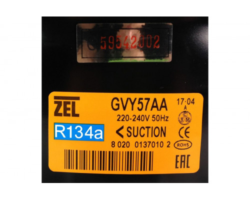 Компрессор ZEL (Zanussi Electrolux) GVY 57 AA (R-134, -23,3, 155 Вт) Компрессор ZEL (Zanussi Electrolux) GVY 57 AA (R-134, -23,3, 155 Вт)